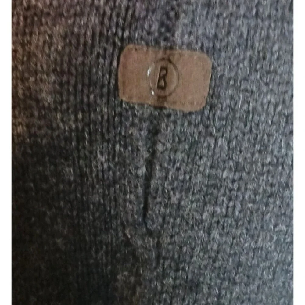 Bogner Wool Ski Winter Crew Neck Long Sleeve Gray Men's Sweater US 40/L